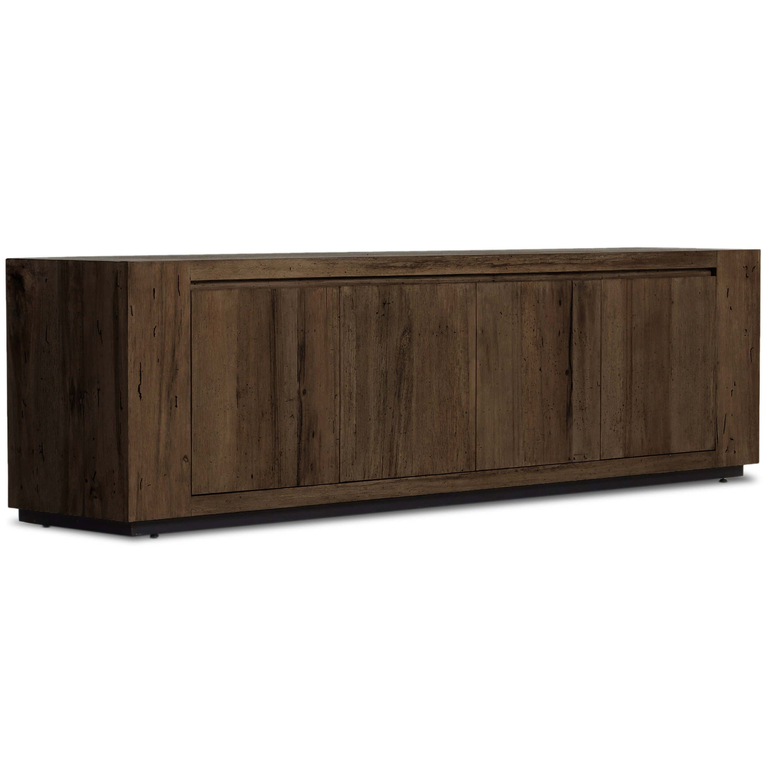 Abaso Media Console, Rustic Ebony by Four Hands